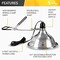 Ipower Simple Deluxe Tight Grip Clamp Lamp Light with 8.5 Inch Aluminum Reflector up to 150 Watt, 2PK HIWKLTHEAVYCLAMPLIGHTMX2 - alternate 4
